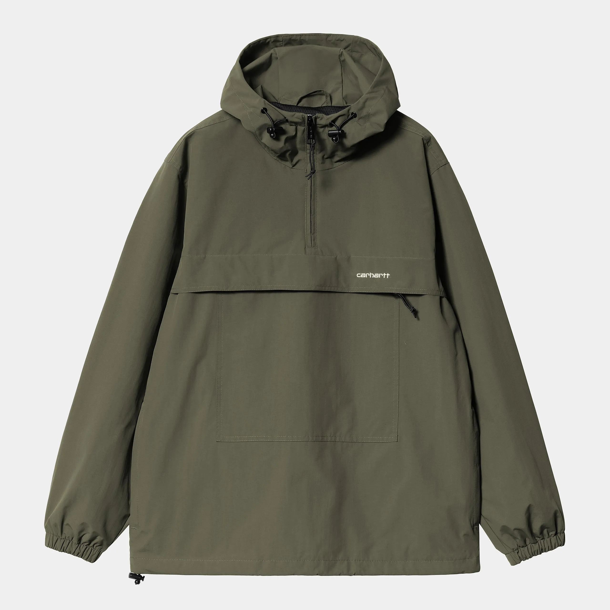 Carhartt WIP Mens Windbreaker Pullover Summer Jacket - Turtle / White sold by The Foot Factory