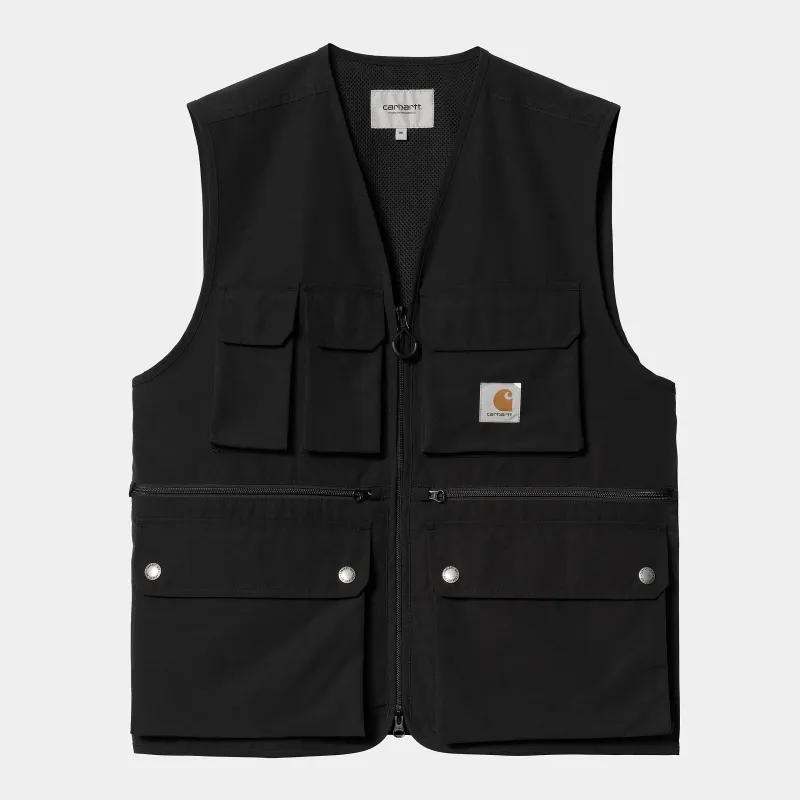 Carhartt WIP Mens Irwin Vest - Black sold by The Foot Factory