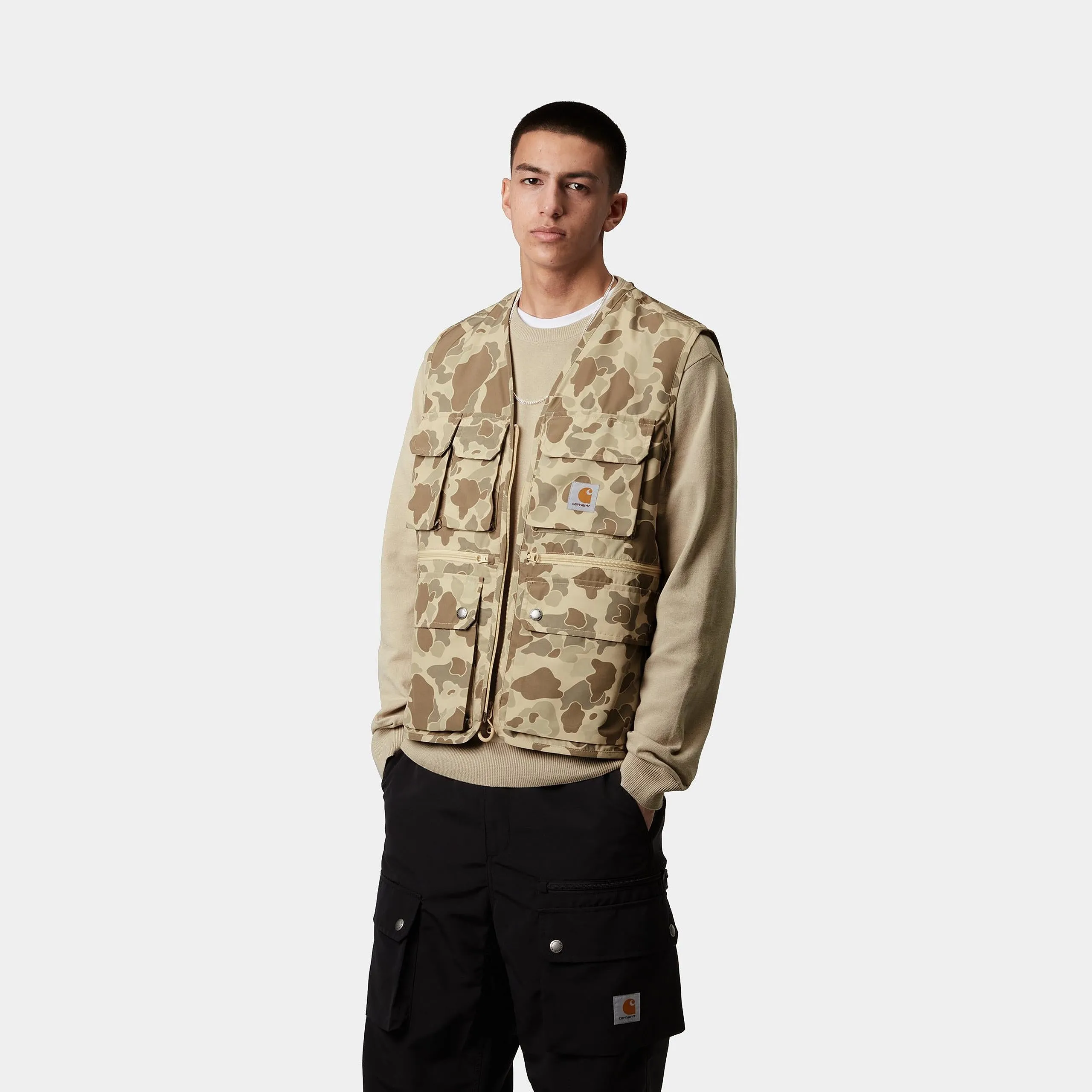 Carhartt WIP Mens Irwin Vest - Camo Duck Desert sold by The Foot Factory product image thumbnail 4