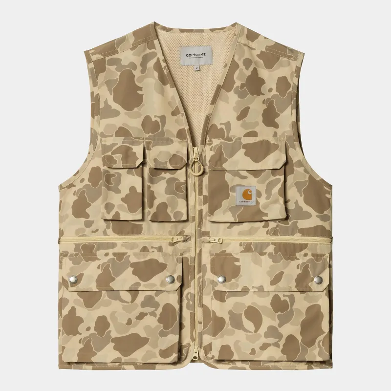 Carhartt WIP Mens Irwin Vest - Camo Duck Desert sold by The Foot Factory