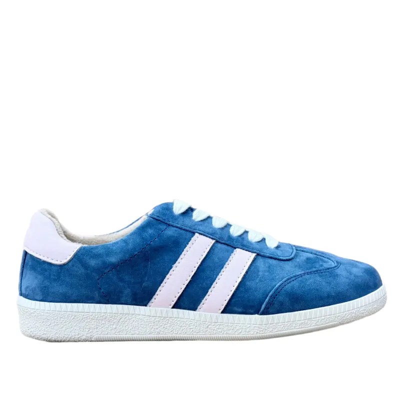 Drilleys Womens Fifty-Three Trainers - Indigo sold by The Foot Factory