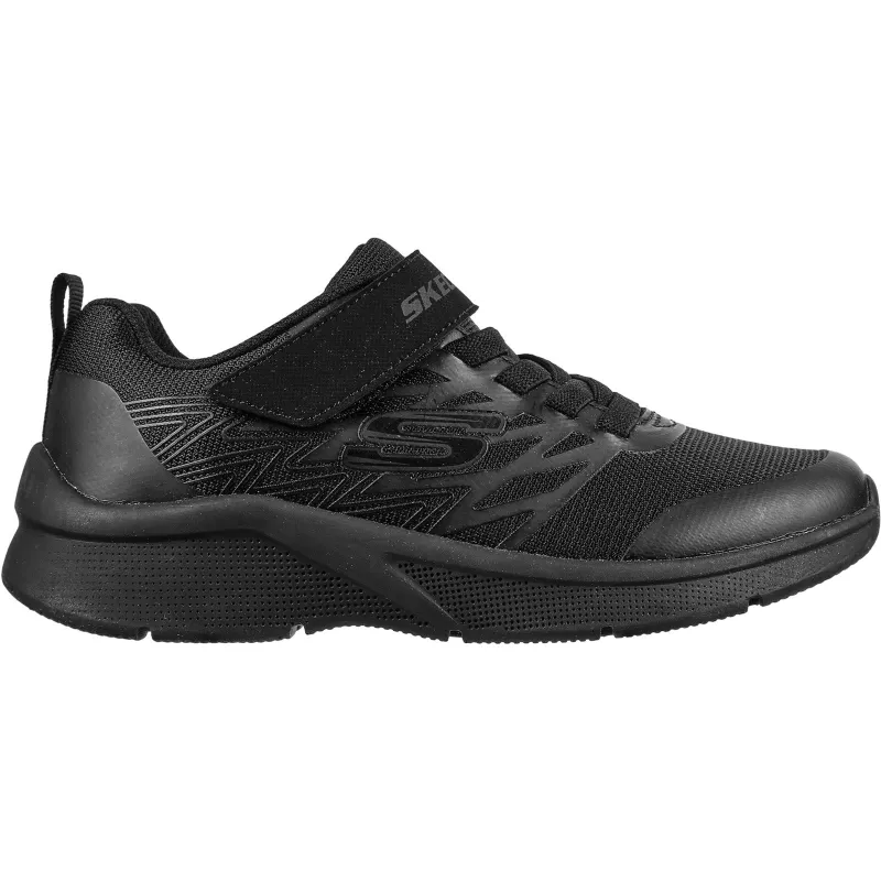 Skechers Boys Microspec Texlor Trainers - Black sold by The Foot Factory
