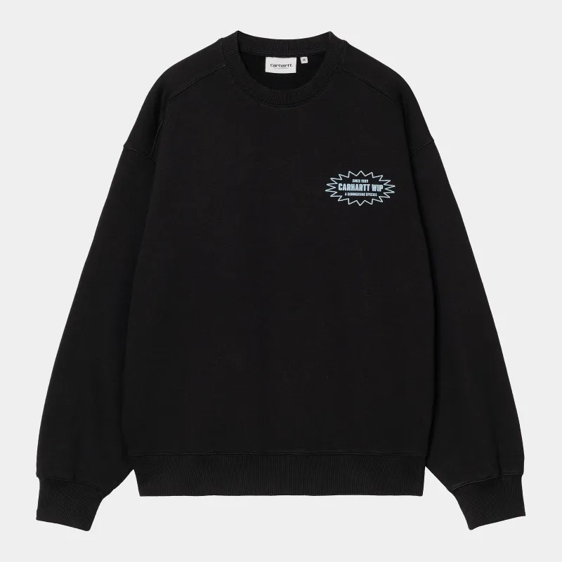 Carhartt WIP Mens Catalogue Sweatshirt - Black sold by The Foot Factory