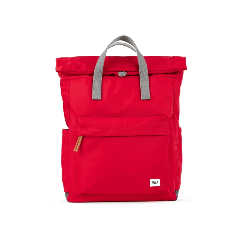 ROKA Canfield B Cranberry Large Recycled Nylon Bag sold by The Foot Factory