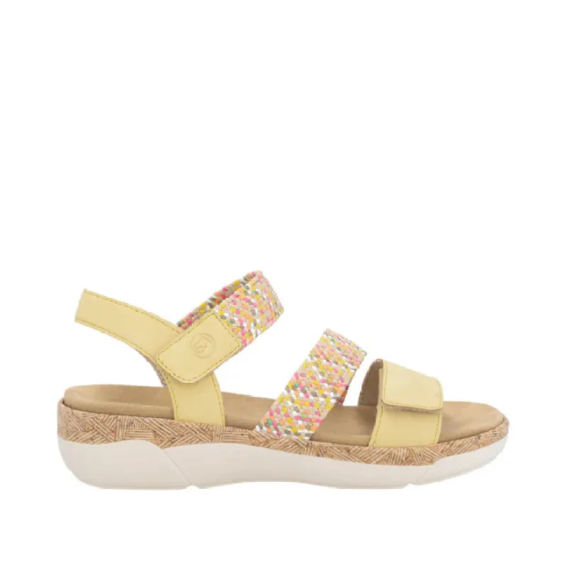 Remonte Womens Fashion Sandal - Yellow sold by The Foot Factory
