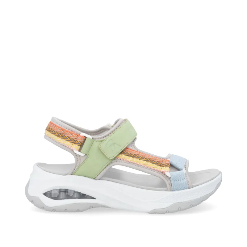 Rieker Womens Fashion Wedge Sports Sandal - Multicoloured sold by The Foot Factory