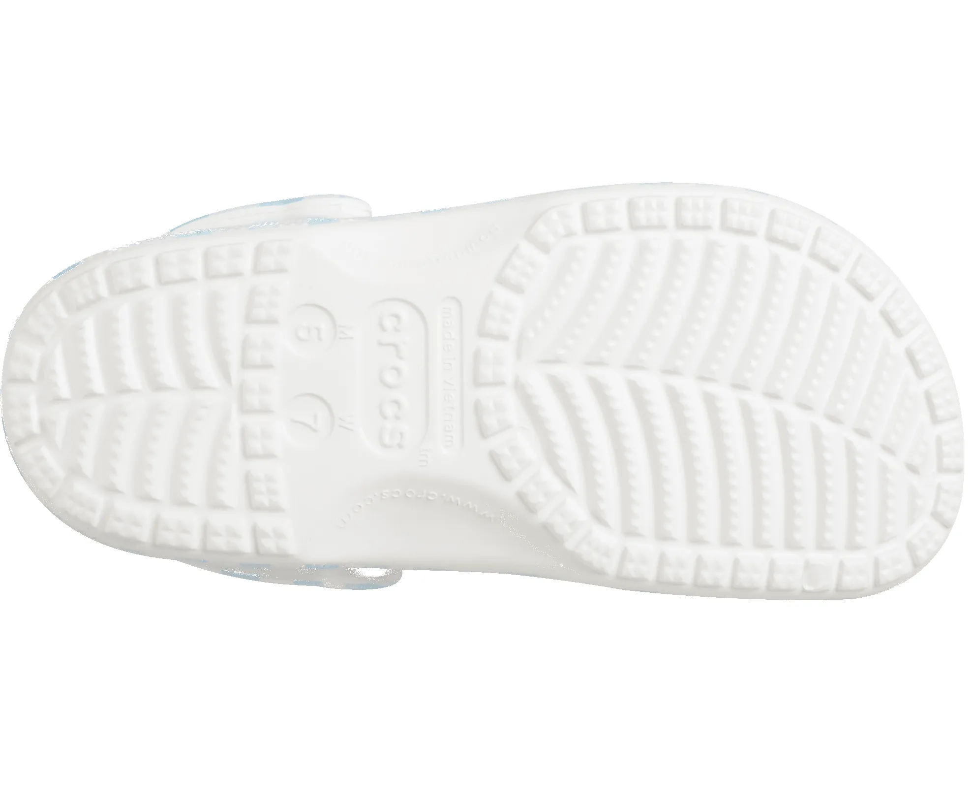 CROCS Unisex Gingham Clog - White / Blue sold by The Foot Factory product image thumbnail 4