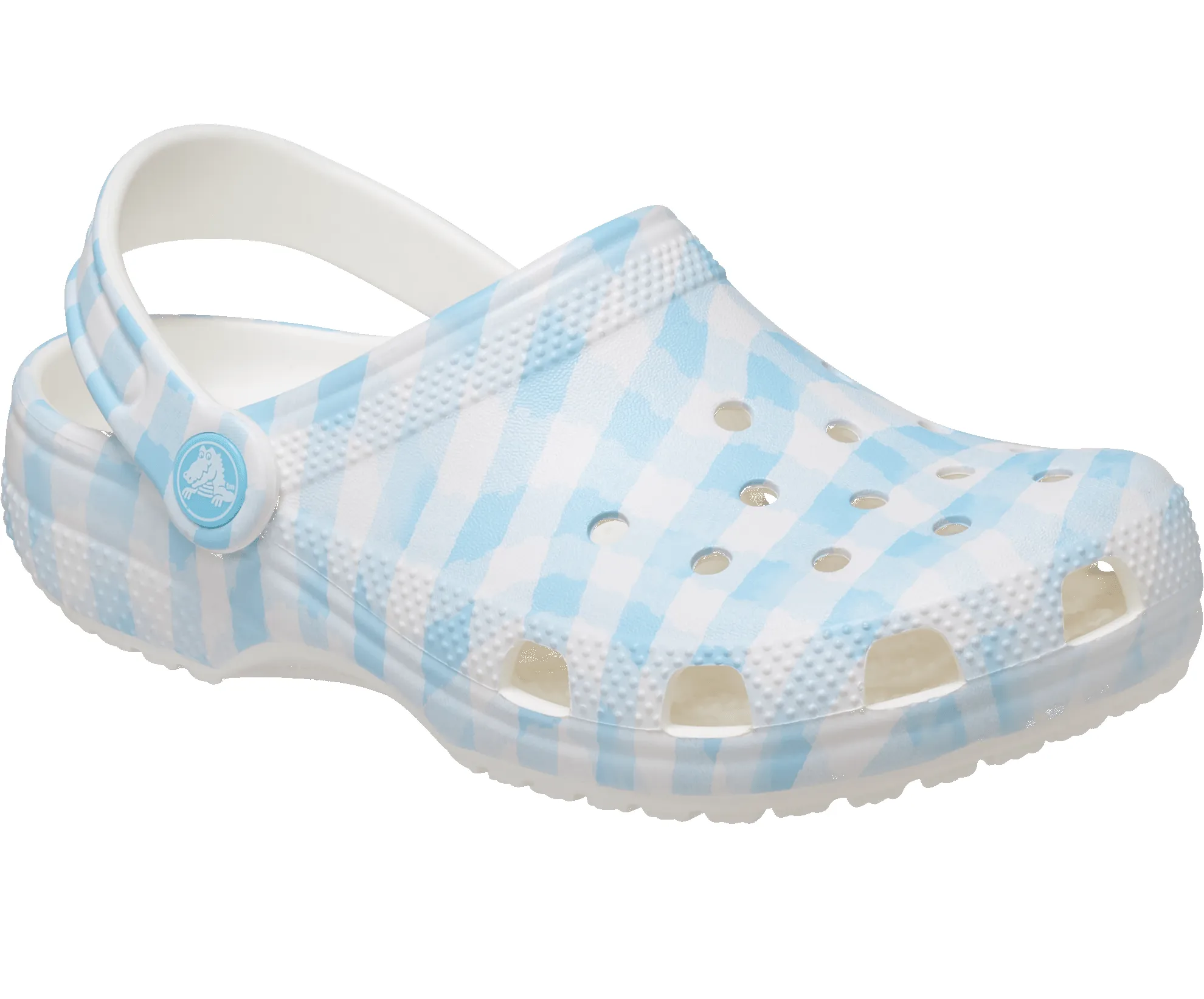 CROCS Unisex Gingham Clog - White / Blue sold by The Foot Factory product image thumbnail 5