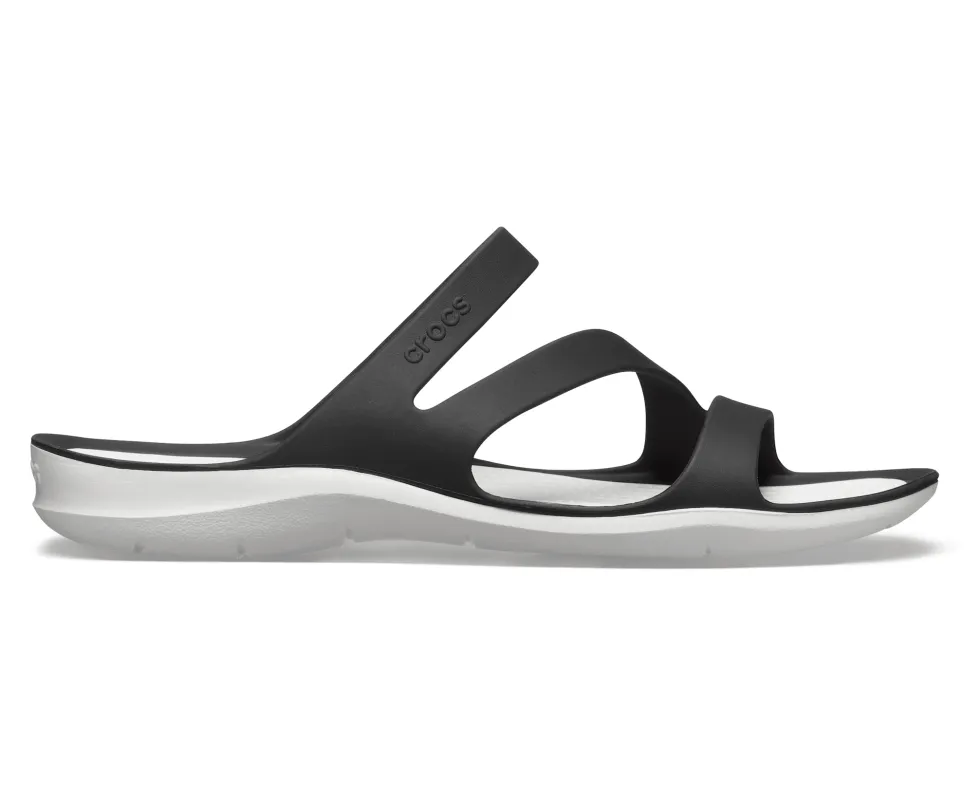 CROCS Swiftwater Sandal - Black / White sold by The Foot Factory