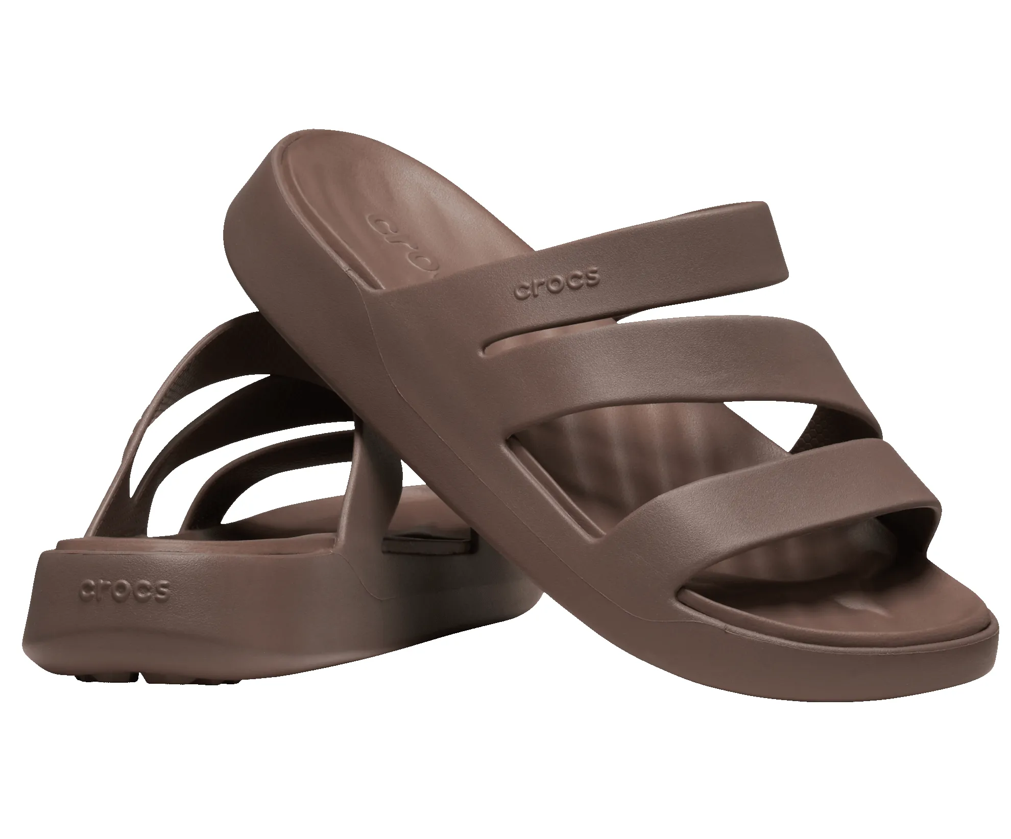 CROCS Getaway Strappy Sandal - Truffle sold by The Foot Factory product image thumbnail 2
