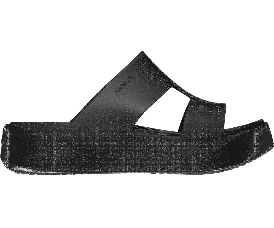 CROCS Getaway Platform H-Strap Sandal - Black sold by The Foot Factory