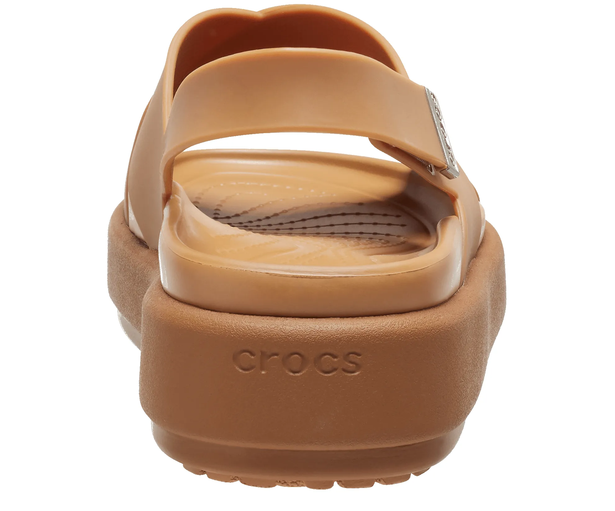 CROCS Brooklyn Luxe Cross Strap Sandal - Tan sold by The Foot Factory product image thumbnail 5