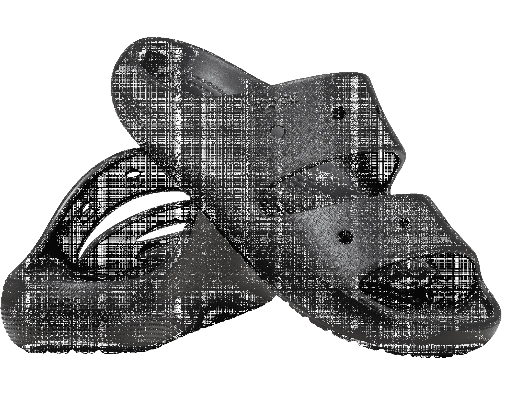 CROCS Unisex Classic V2 Sandal - Black sold by The Foot Factory product image thumbnail 2