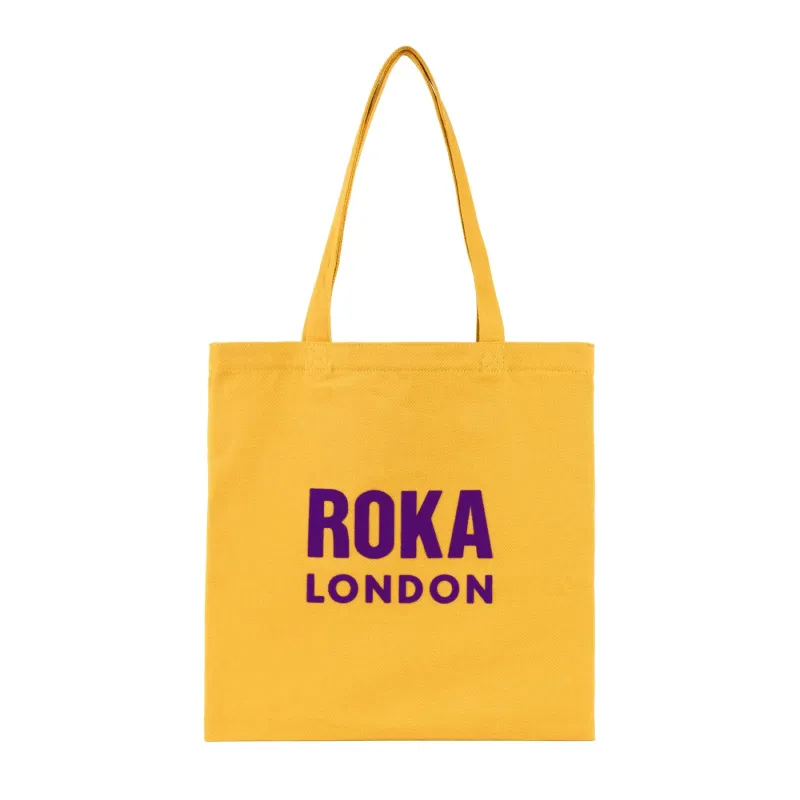 ROKA Notting Hill Cotton Tote Bag - Yellow sold by The Foot Factory