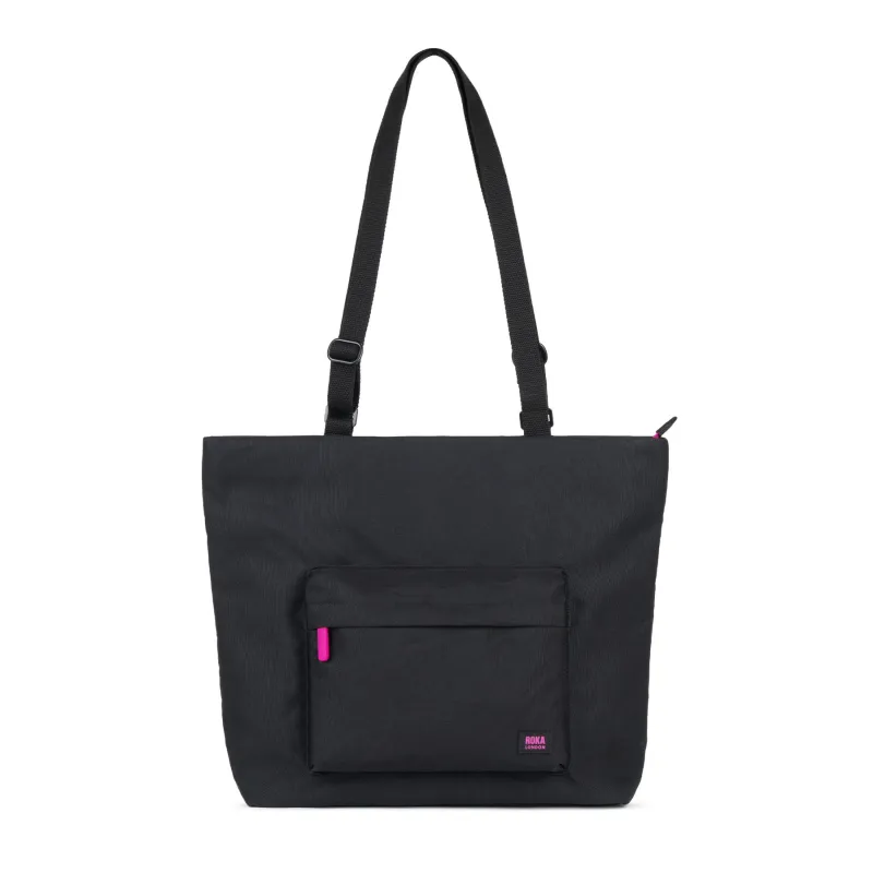 ROKA Pink Label Trafalgar B Recycled Canvas Bag - Ash sold by The Foot Factory
