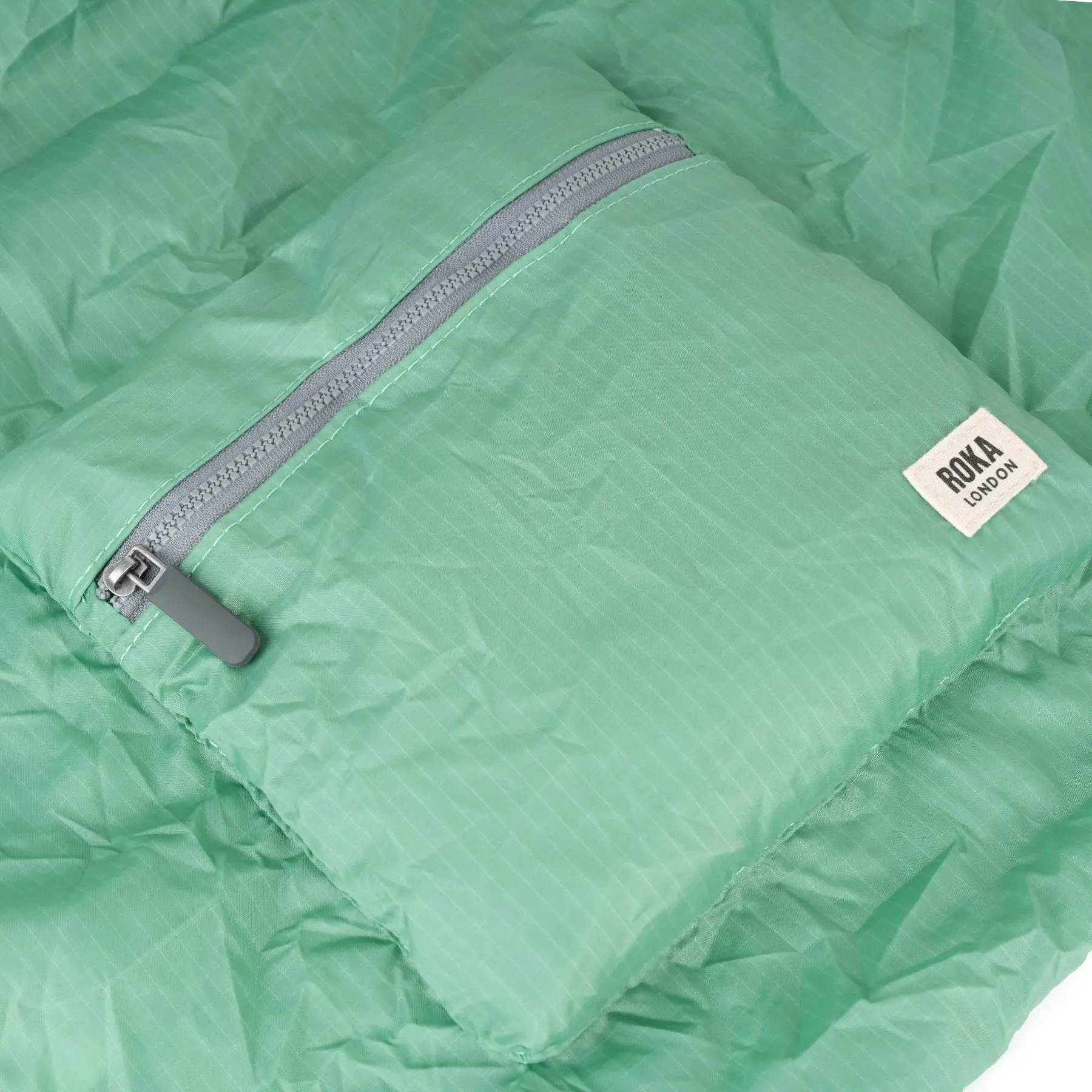 ROKA Borough Medium Recycled Nylon Ripstop Bag - Matcha sold by The Foot Factory product image thumbnail 3