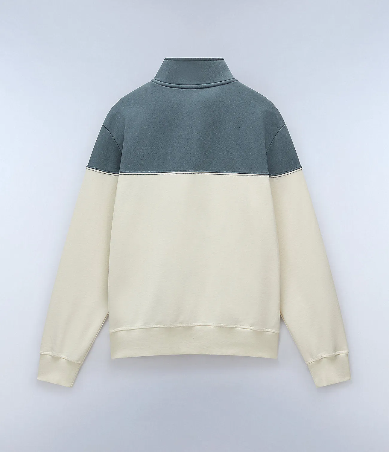 Napapijri Mens Saturnia Half-Zip Sweat Top - White Whisper sold by The Foot Factory product image thumbnail 2