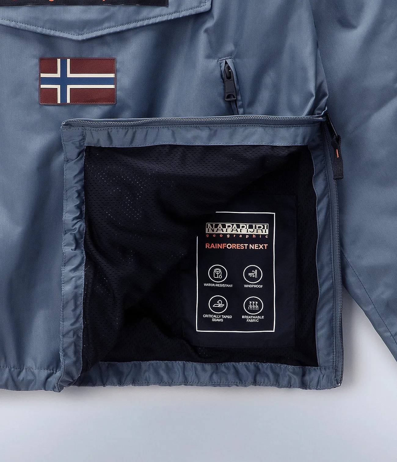 Napapijri Mens Rainforest Next Summer Windbreaker Jacket - Stormy Weather sold by The Foot Factory product image thumbnail 3