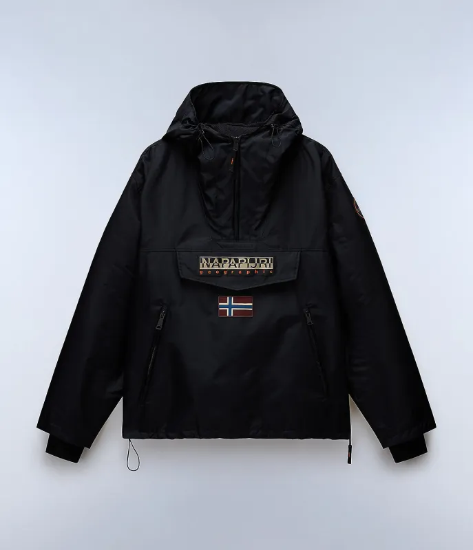 Napapijri Mens Rainforest Next Summer Windbreaker Jacket - Black sold by The Foot Factory