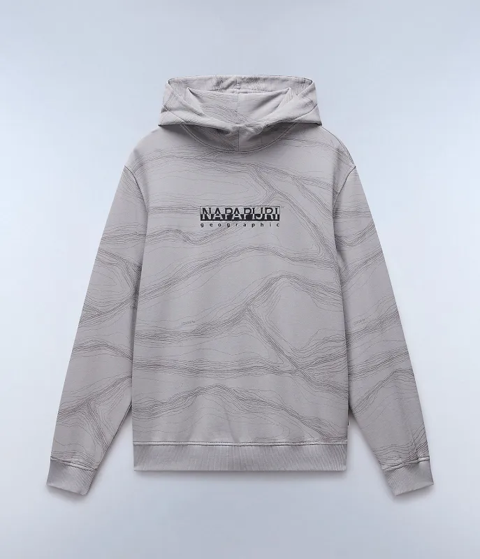 Napapijri Mens Cellini Hoodie - Grey sold by The Foot Factory