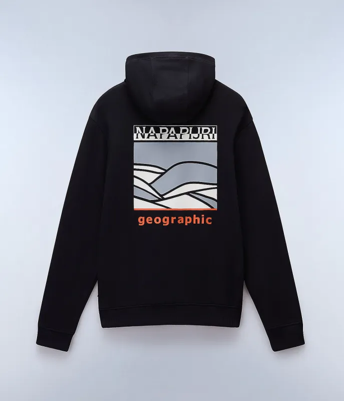 Napapijri Mens Sovana Hoodie - Black Beauty sold by The Foot Factory