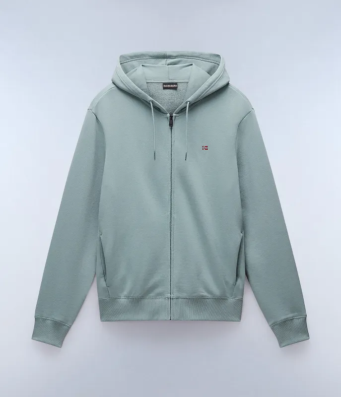 Napapijri Mens Balis Full Zip Hoodie - Green made by Napapijri