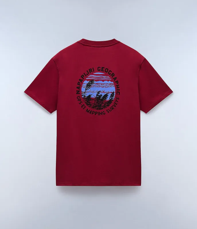 Napapijri Mens Vignoni T-Shirt - Tibetan Red sold by The Foot Factory