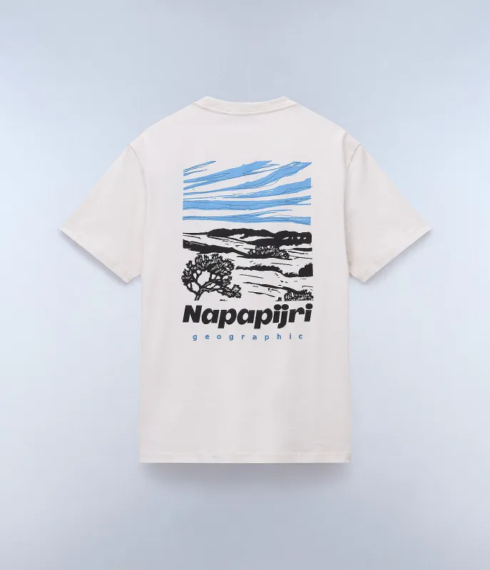 Napapijri Mens Vignoni T-Shirt - White Whisper sold by The Foot Factory
