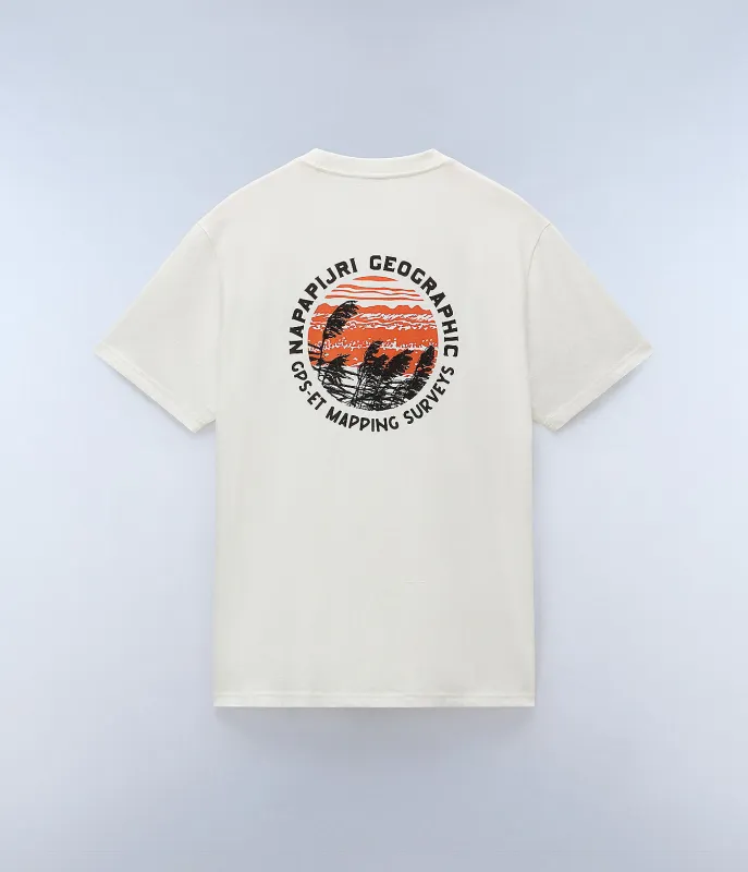 Napapijri Mens Vignoni T-Shirt - White Heron sold by The Foot Factory
