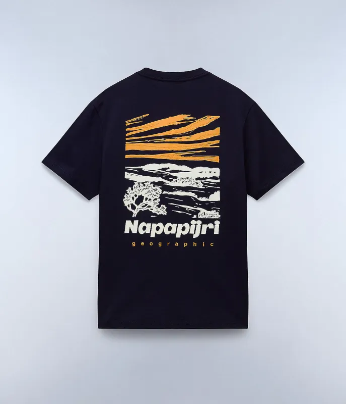 Napapijri Mens Vignoni T-Shirt - Blue Marine sold by The Foot Factory