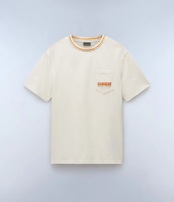 Napapijri Mens Murlo T-Shirt - White Whisper sold by The Foot Factory
