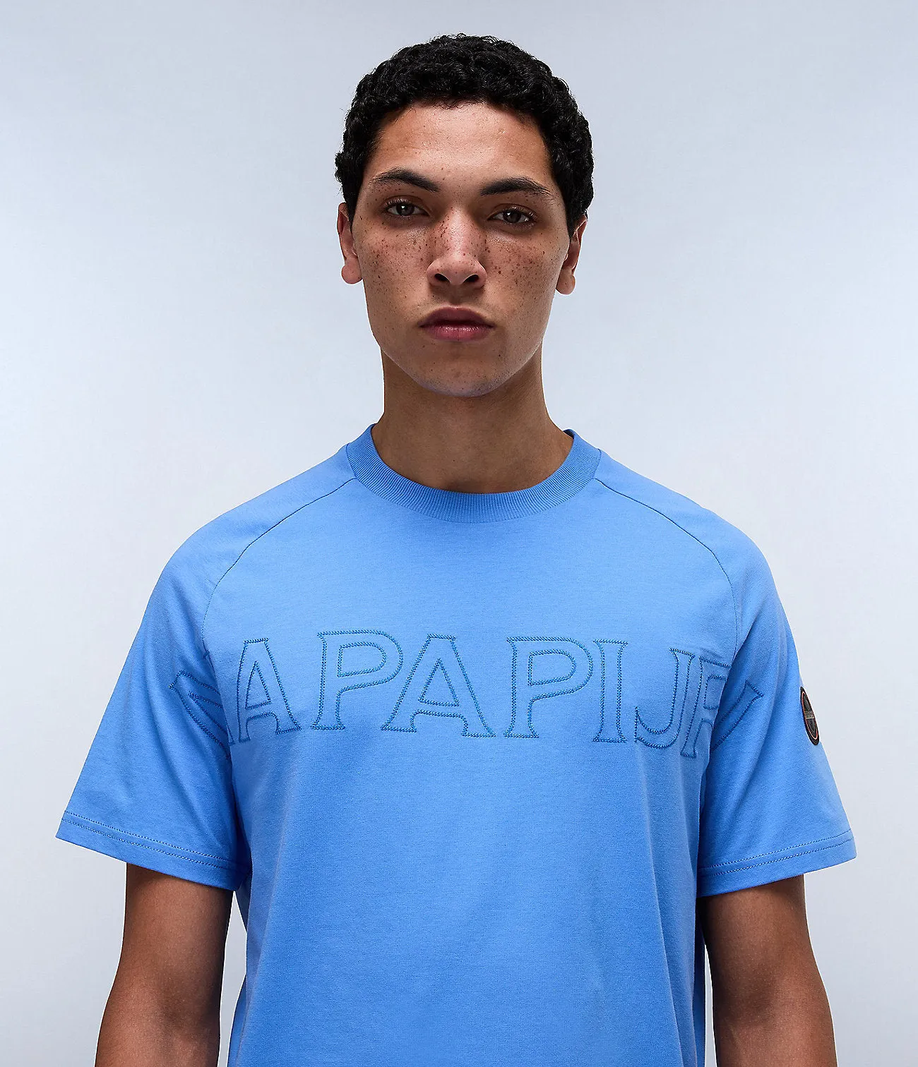 Napapijri Mens Ambra T-Shirt - Ultramarine sold by The Foot Factory product image thumbnail 3