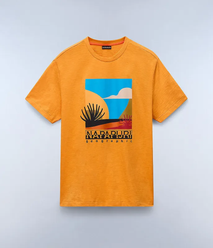 Napapijri Mens Arbia T-Shirt - Apricot sold by The Foot Factory