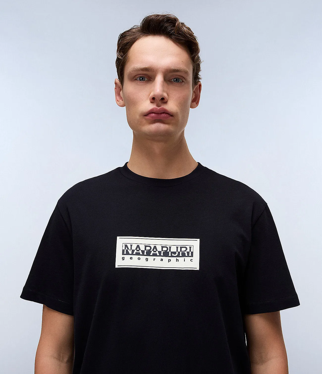 Napapijri Mens Box Logo T-Shirt - Black sold by The Foot Factory product image thumbnail 3