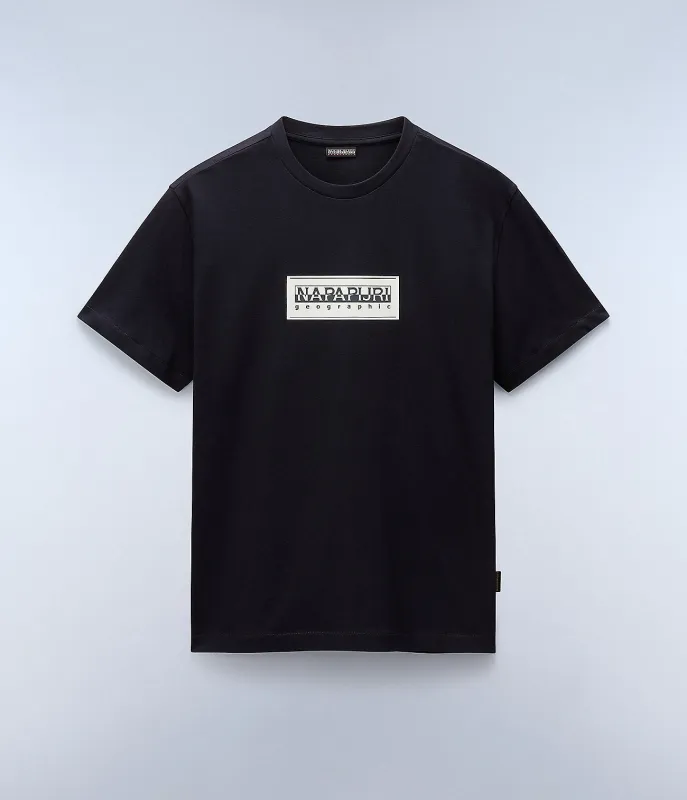 Napapijri Mens Box Logo T-Shirt - Black made by Napapijri