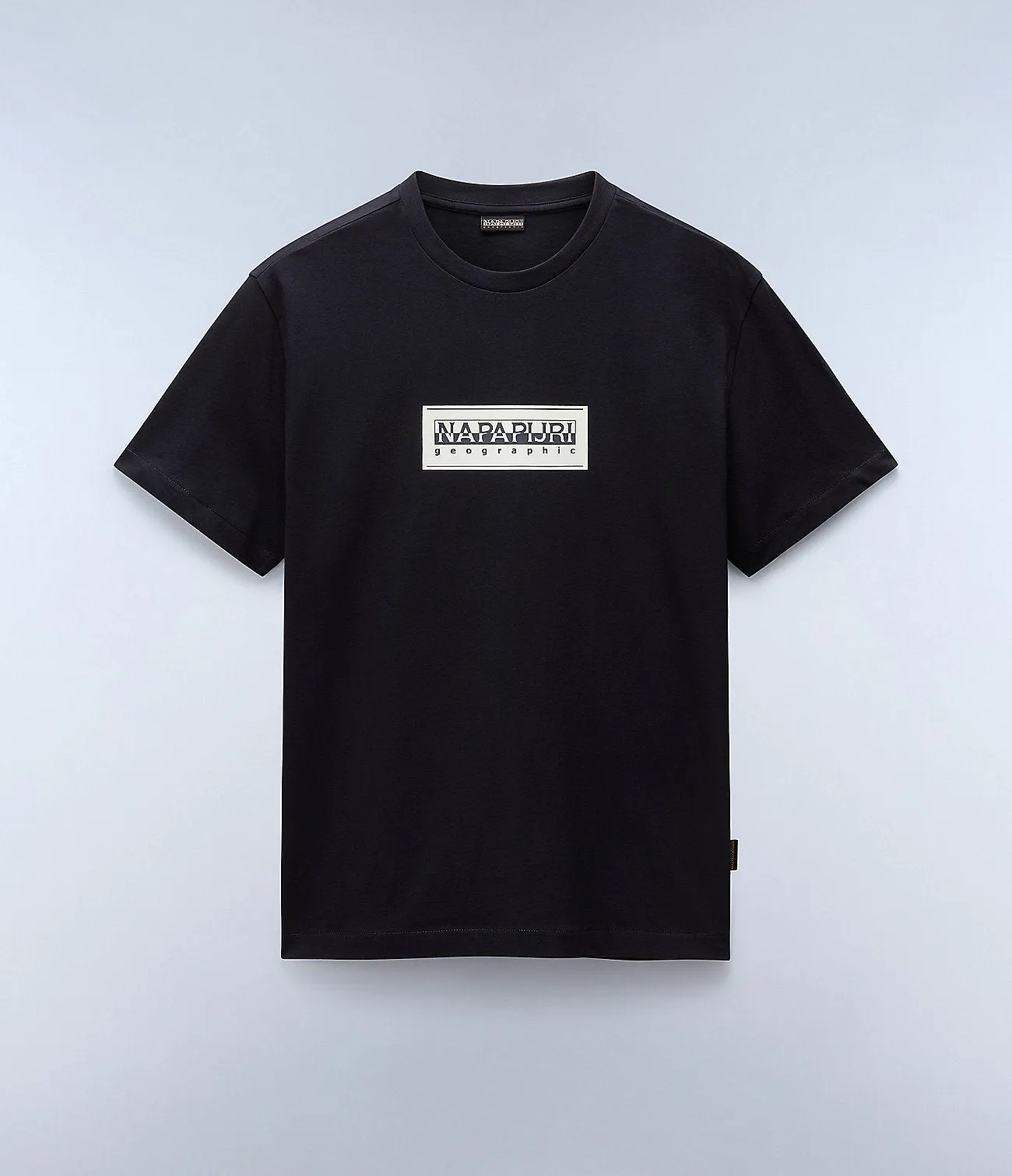Napapijri Mens Box Logo T-Shirt - Black sold by The Foot Factory