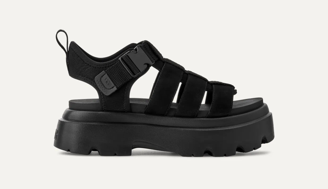 UGG Womens Cora Sandal - Black sold by The Foot Factory