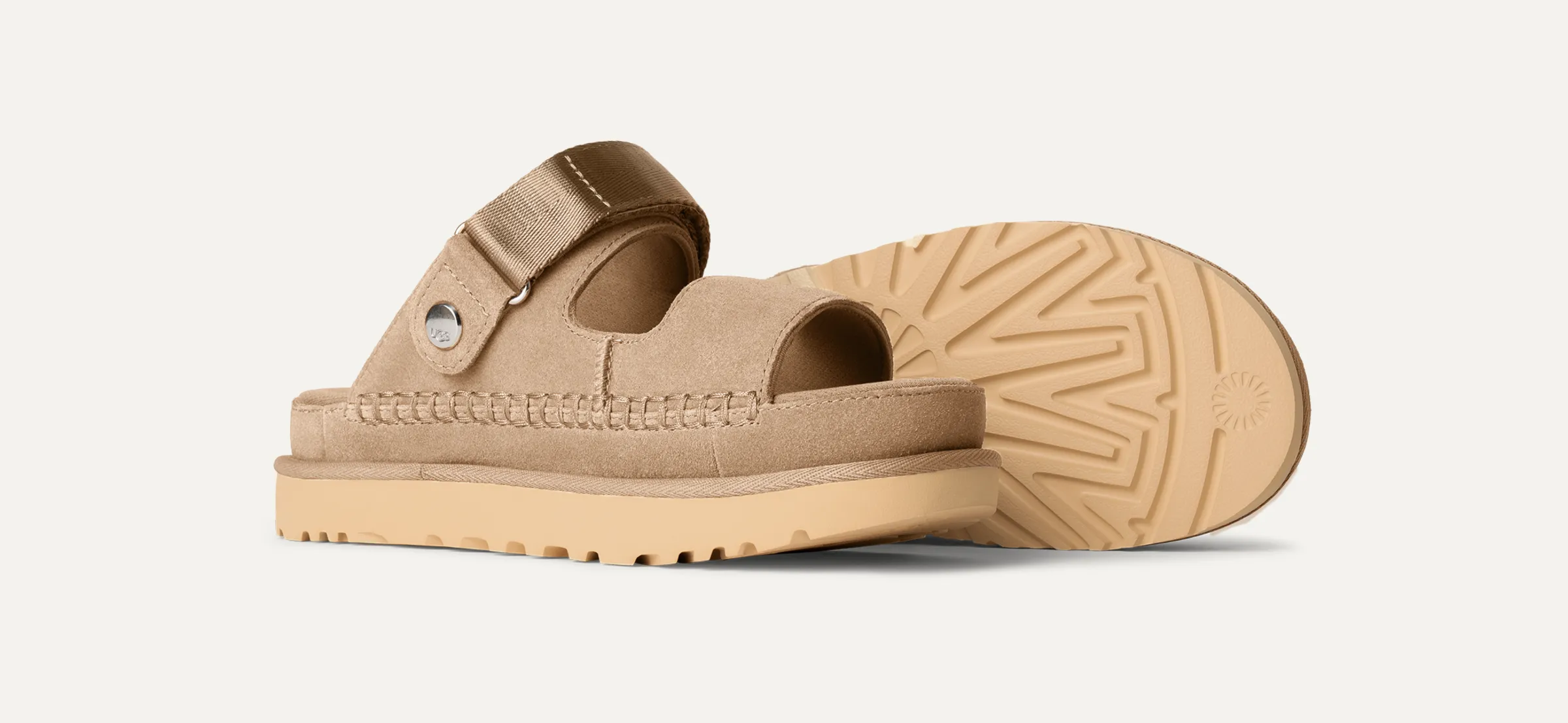 UGG Womens Goldenstar Glide Sandal - Sand sold by The Foot Factory product image thumbnail 3