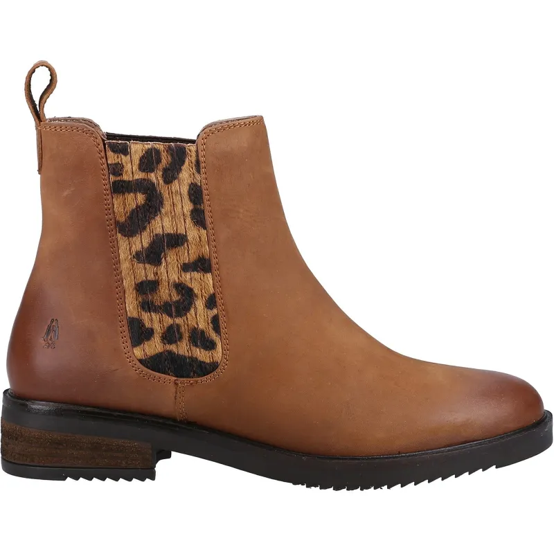 Hush Puppies Womens Stella Leather Ankle Boot - Tan sold by The Foot Factory