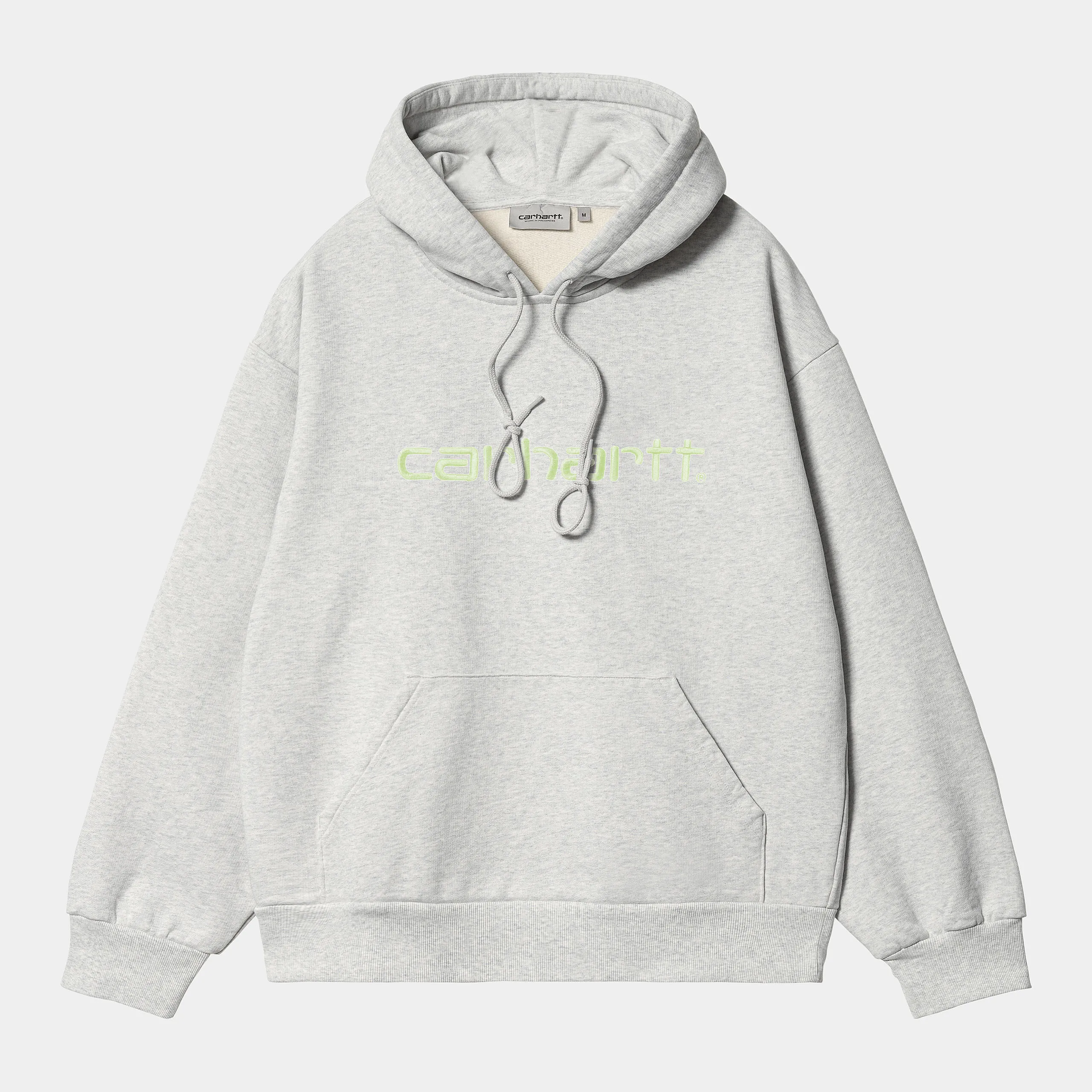 Carhartt WIP Mens Carhartt Hoodie - Ash Heather / Air Green sold by The Foot Factory