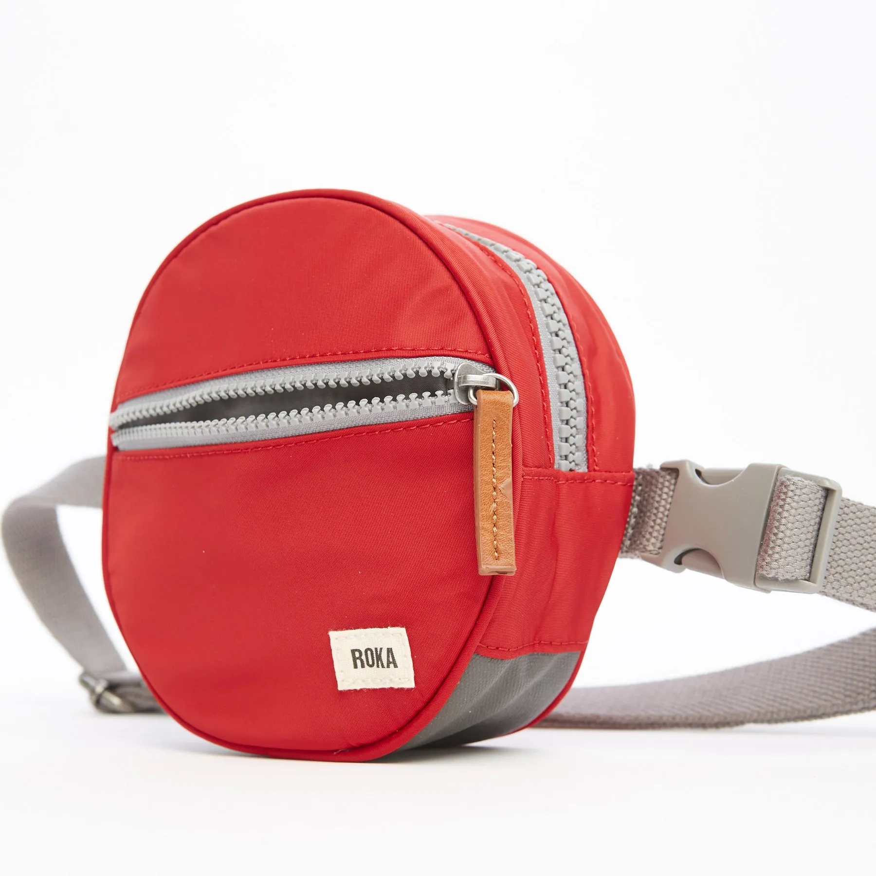 ROKA Paddington D Cranberry Extra Small Recycled Nylon Bag sold by The Foot Factory product image thumbnail 4