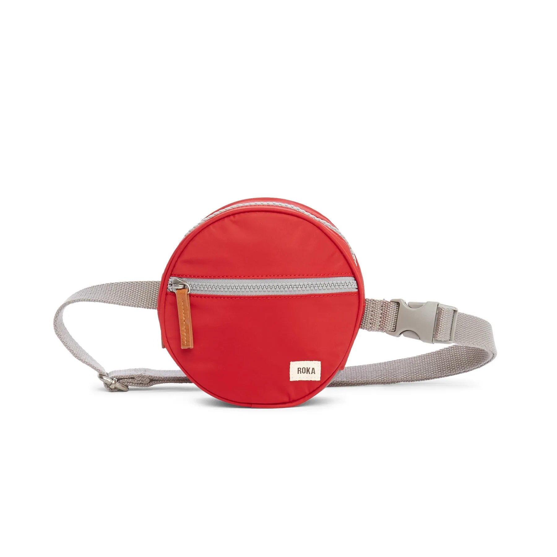 ROKA Paddington D Cranberry Extra Small Recycled Nylon Bag sold by The Foot Factory