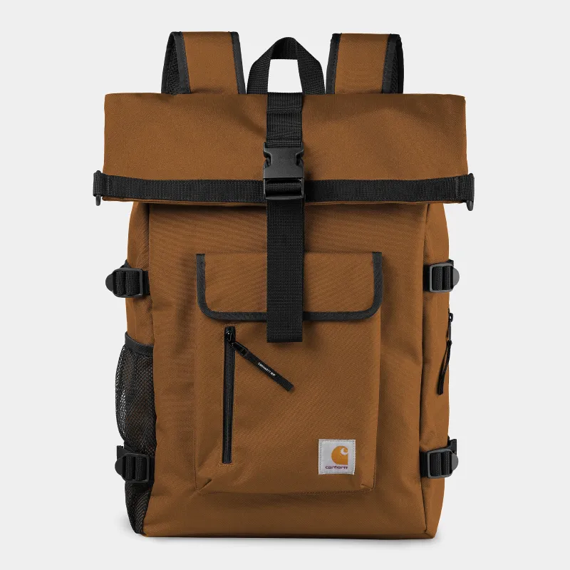 Carhartt WIP Mens Philis Backpack - Deep Hamilton Brown sold by The Foot Factory