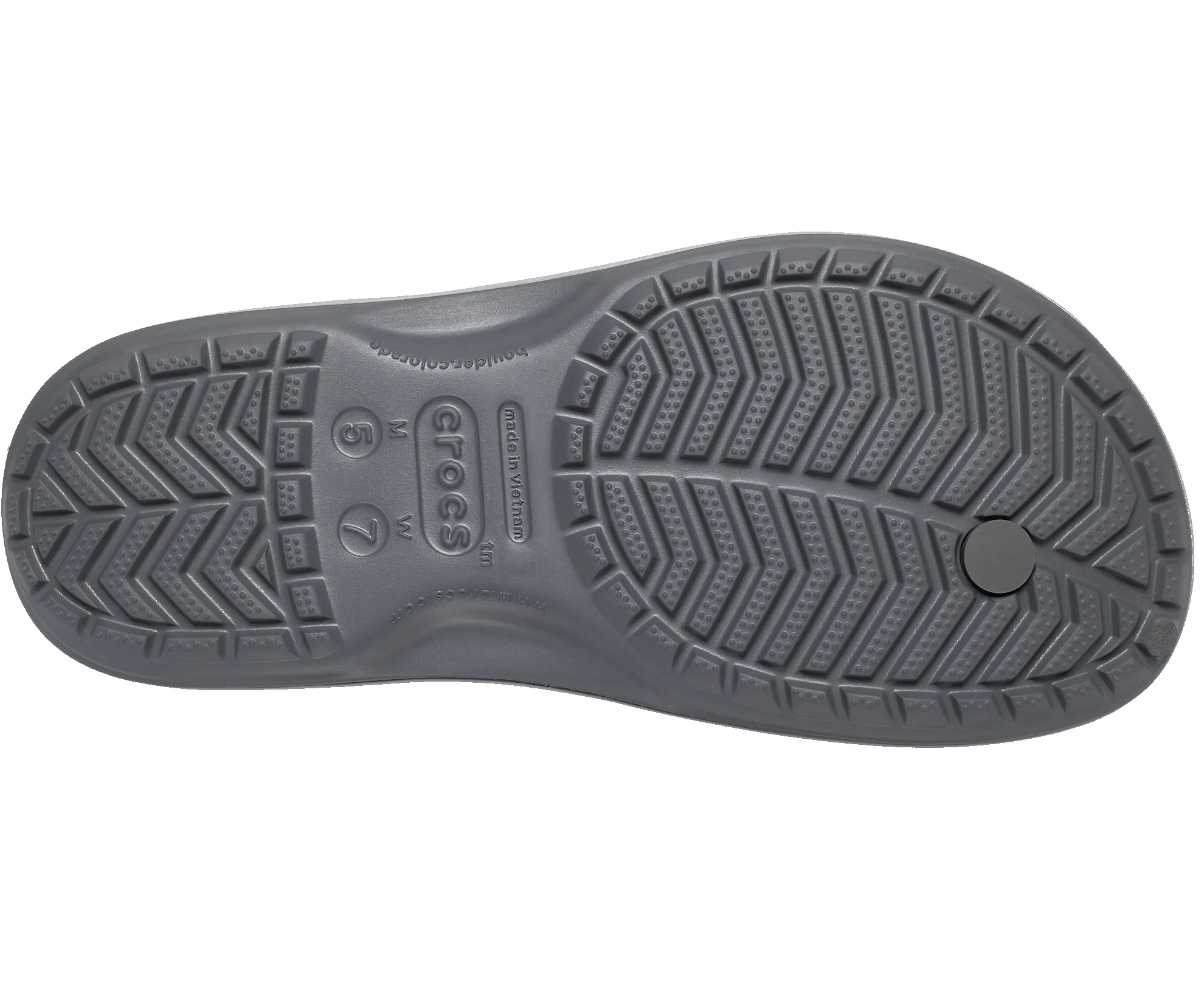 CROCS Unisex Crocband Flip Flop - Slate Grey / Smoke sold by The Foot Factory product image thumbnail 4