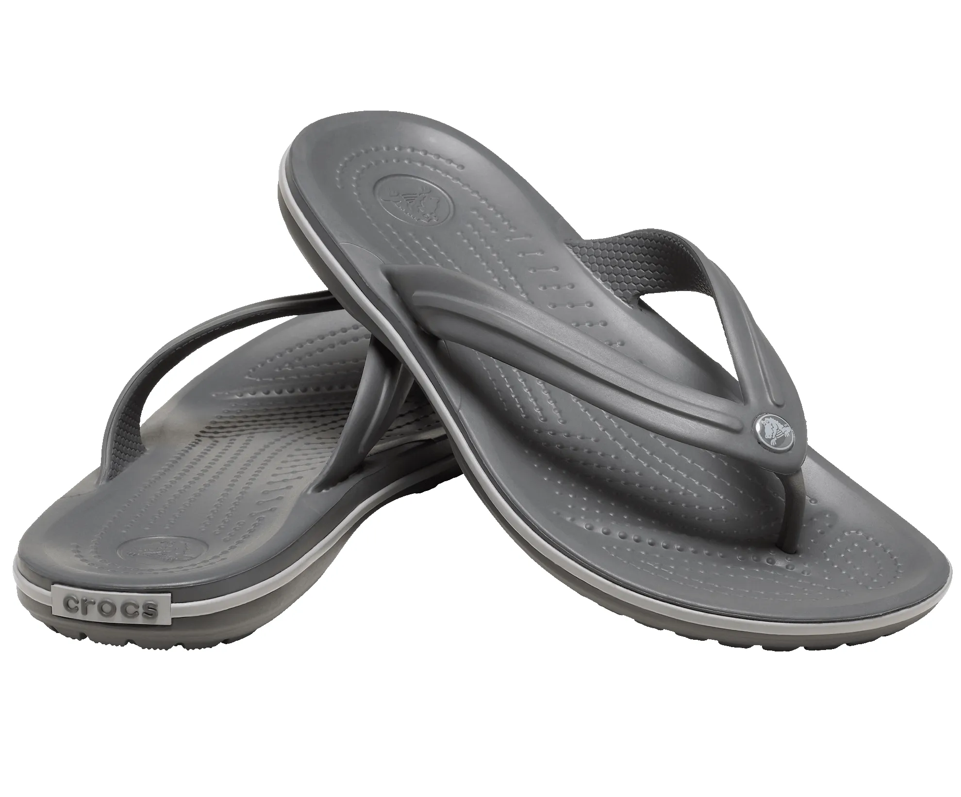 CROCS Unisex Crocband Flip Flop - Slate Grey / Smoke sold by The Foot Factory product image thumbnail 2