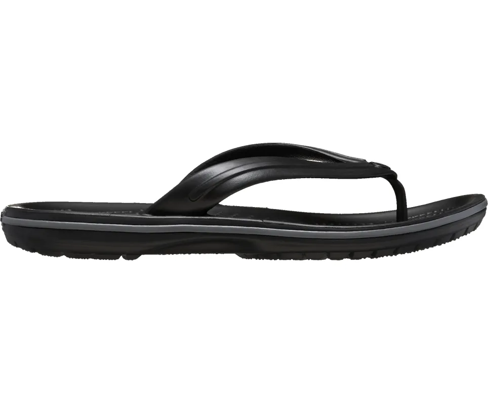 CROCS Unisex Crocband Flip Flop - Black / Slate Grey sold by The Foot Factory