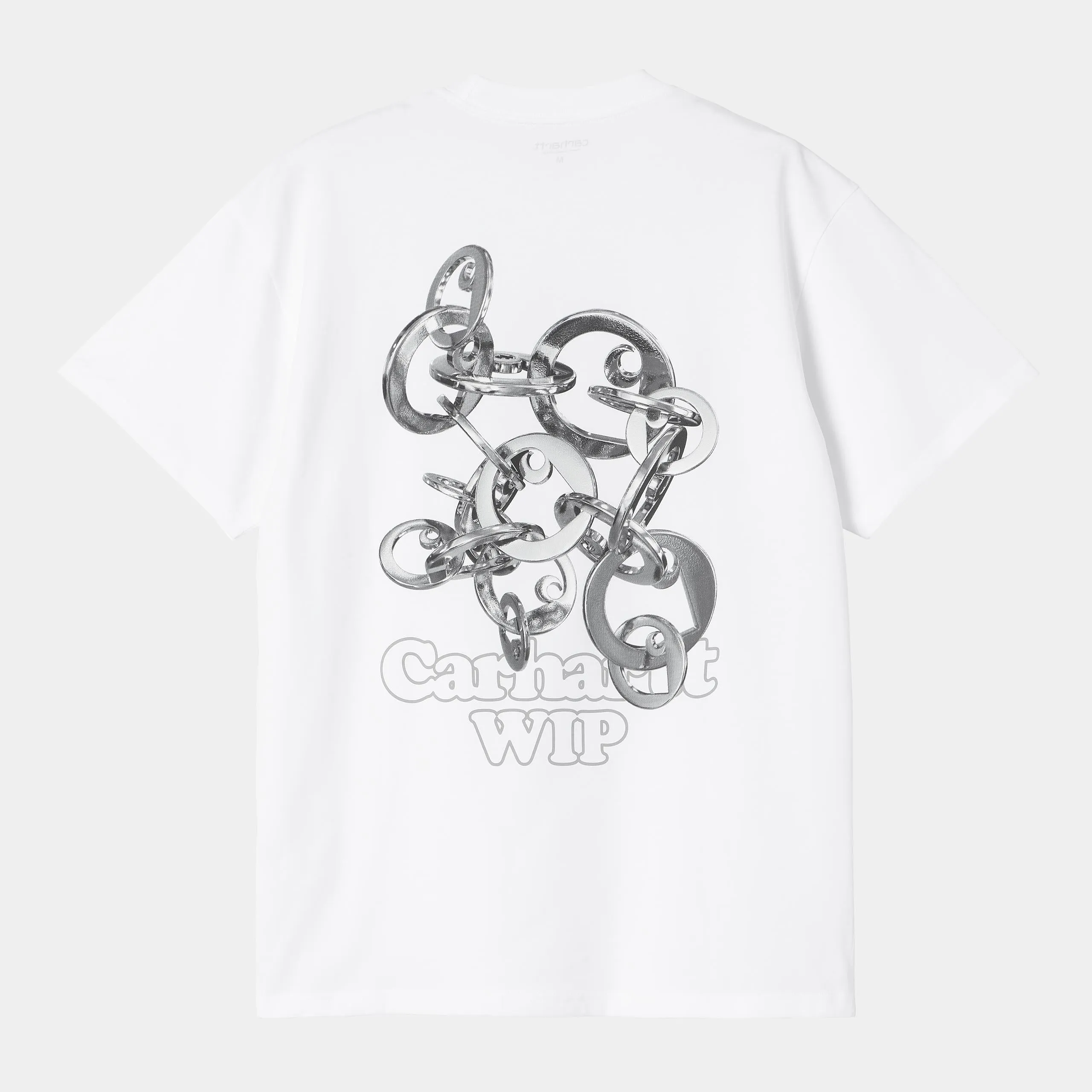 Carhartt WIP Mens Linked Charms T-Shirt | White sold by The Foot Factory