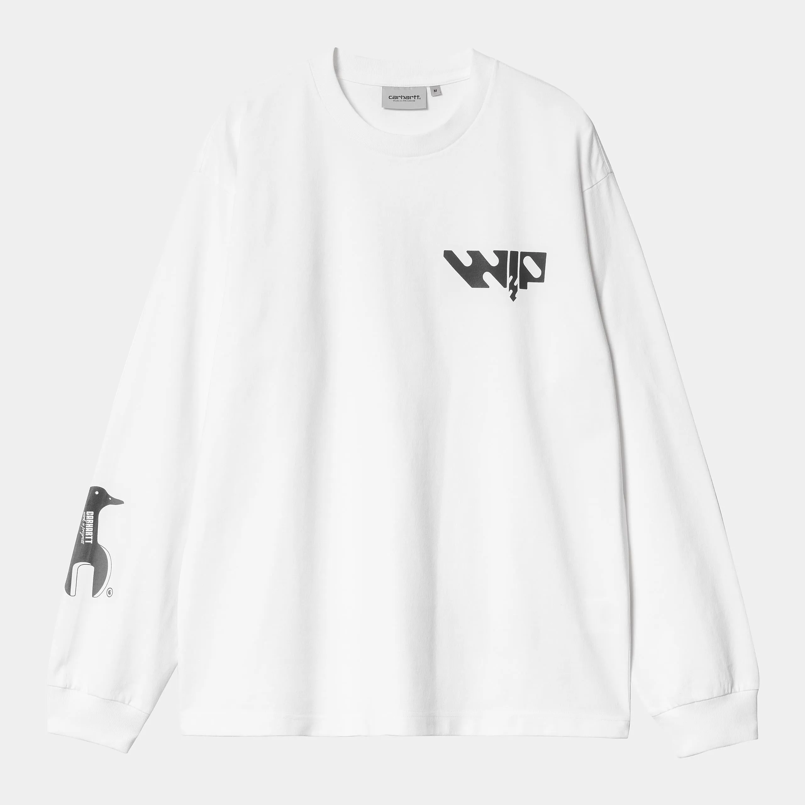 Carhartt WIP Mens WIP Industry Long Sleeve T-Shirt | White sold by The Foot Factory product image thumbnail 2