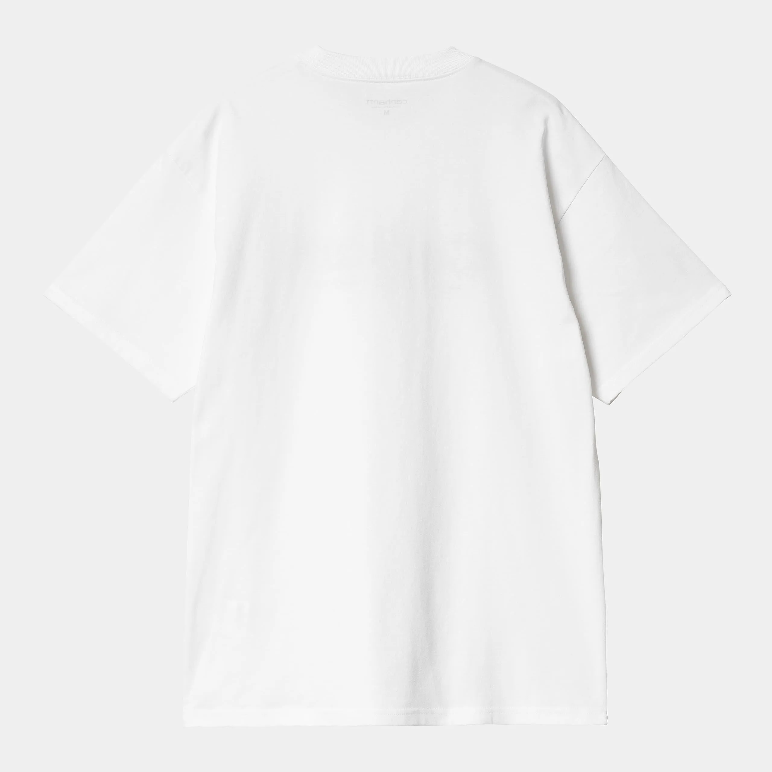Carhartt WIP Mens Label Script T-Shirt | White sold by The Foot Factory product image thumbnail 2