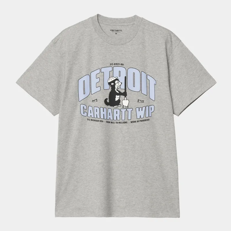 Carhartt WIP Mens Underground T-Shirt | Grey Heather sold by The Foot Factory